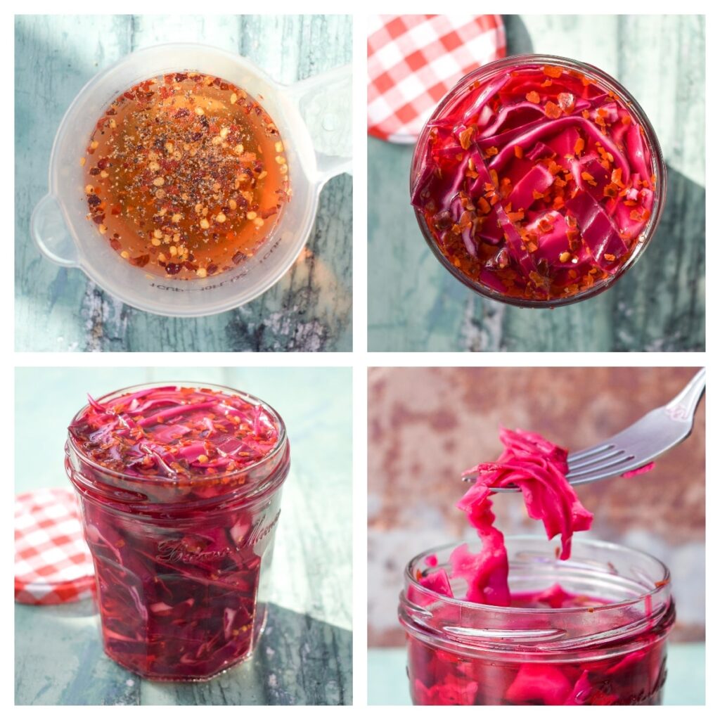 quick pickled cabbage - step 2