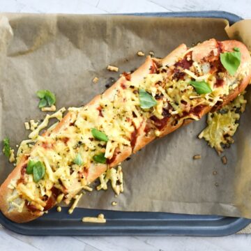 Quick Vegan Pull Apart Pizza Bread.
