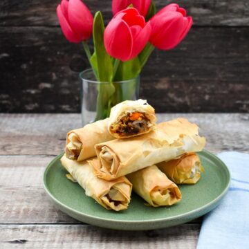 Easy Butternut Squash & Chickpea Filo Parcels